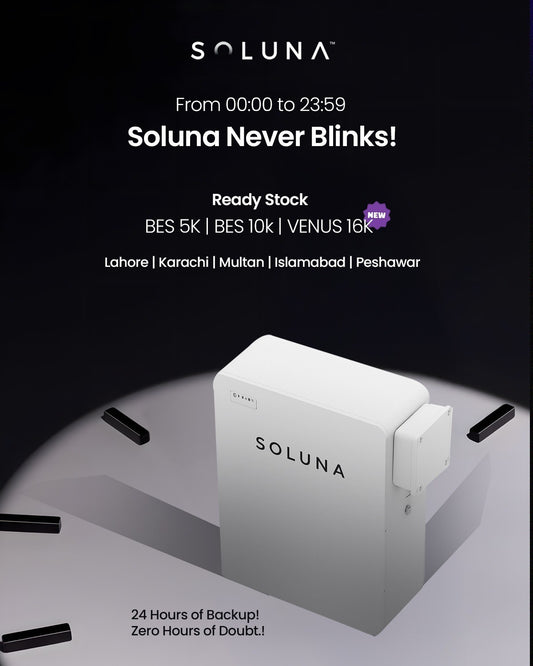 Soluna 5kWh Low Voltage (LV) IP65 Lithium Battery – 7 Years Replacement Warranty